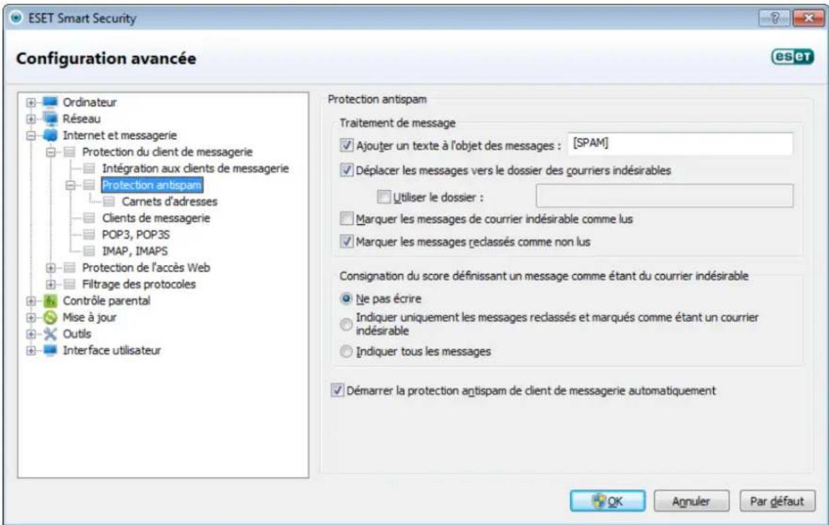 ESET Smart Security 5 - Protection antispam - 1