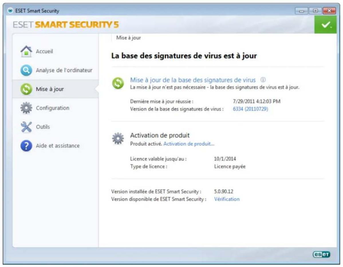 ESET Smart Security 5 - Configuration des mises à jour - 1