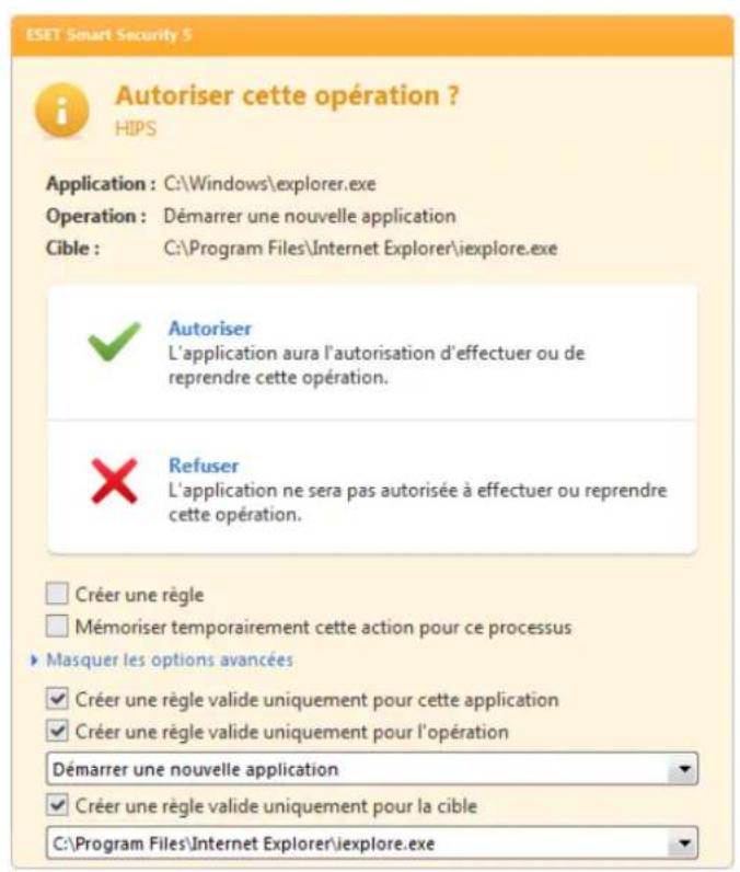 ESET Smart Security 5 - Systeme HIPS (Host Intrusion Prevention System) - 1