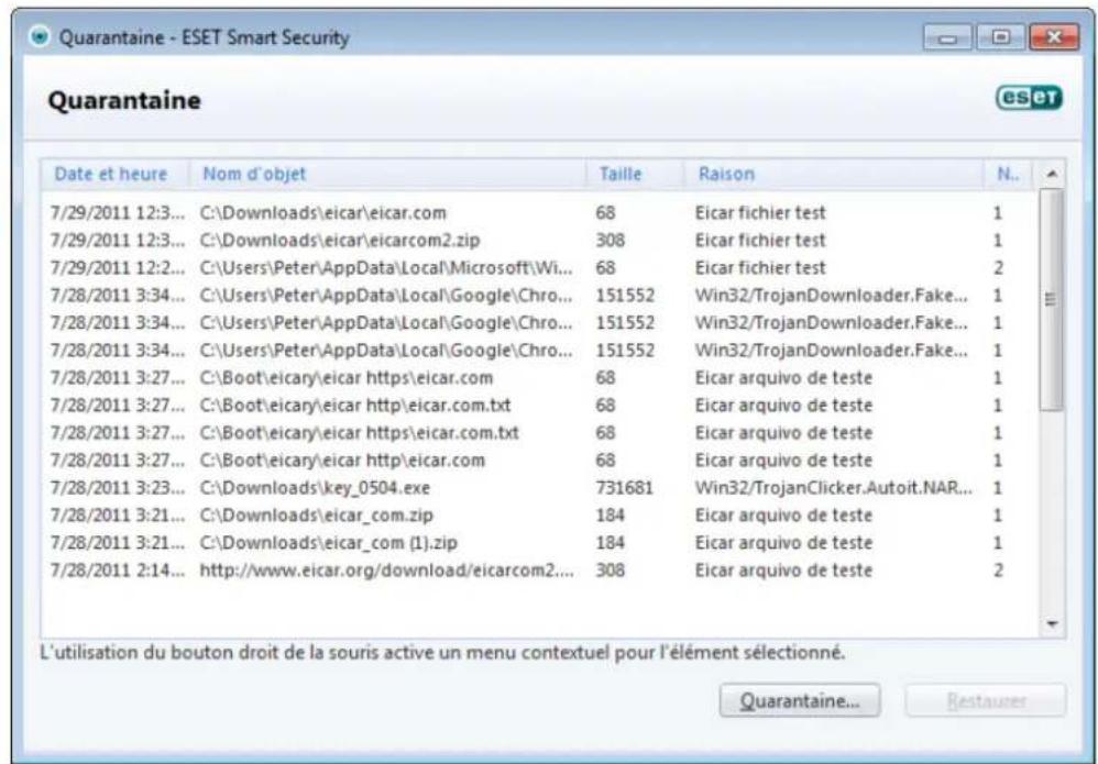 ESET Smart Security 5 - Quarantine - 1