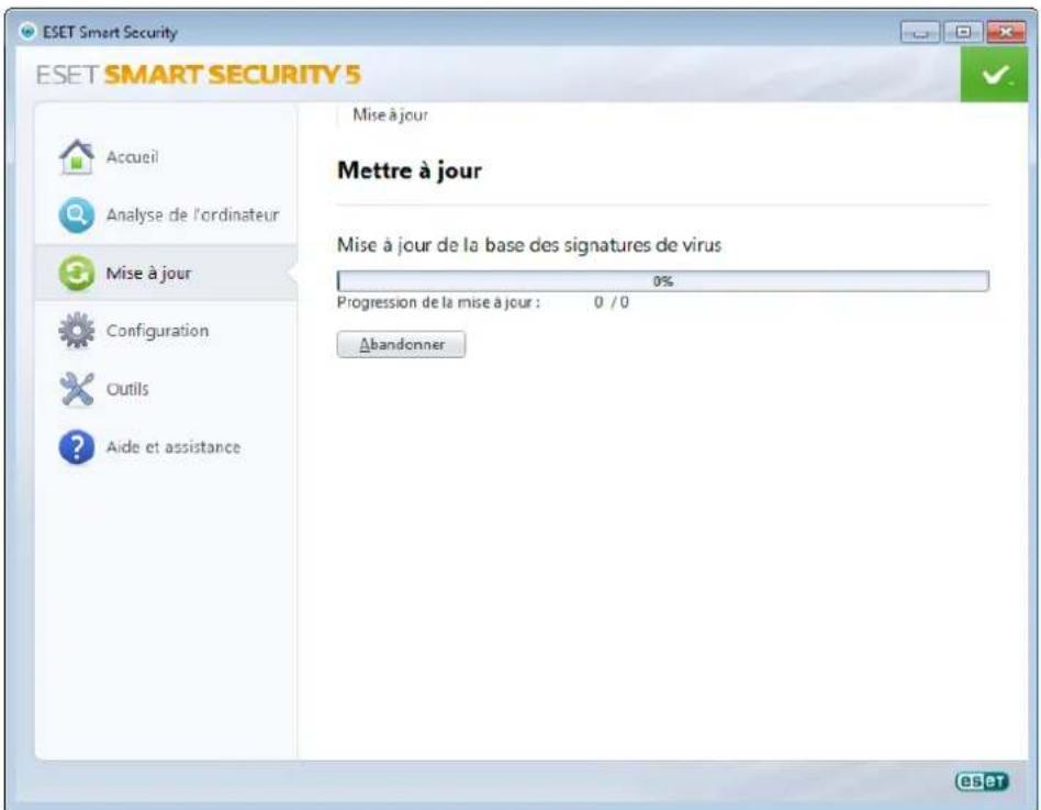 ESET Smart Security 5 - Processus de mise à jour - 1