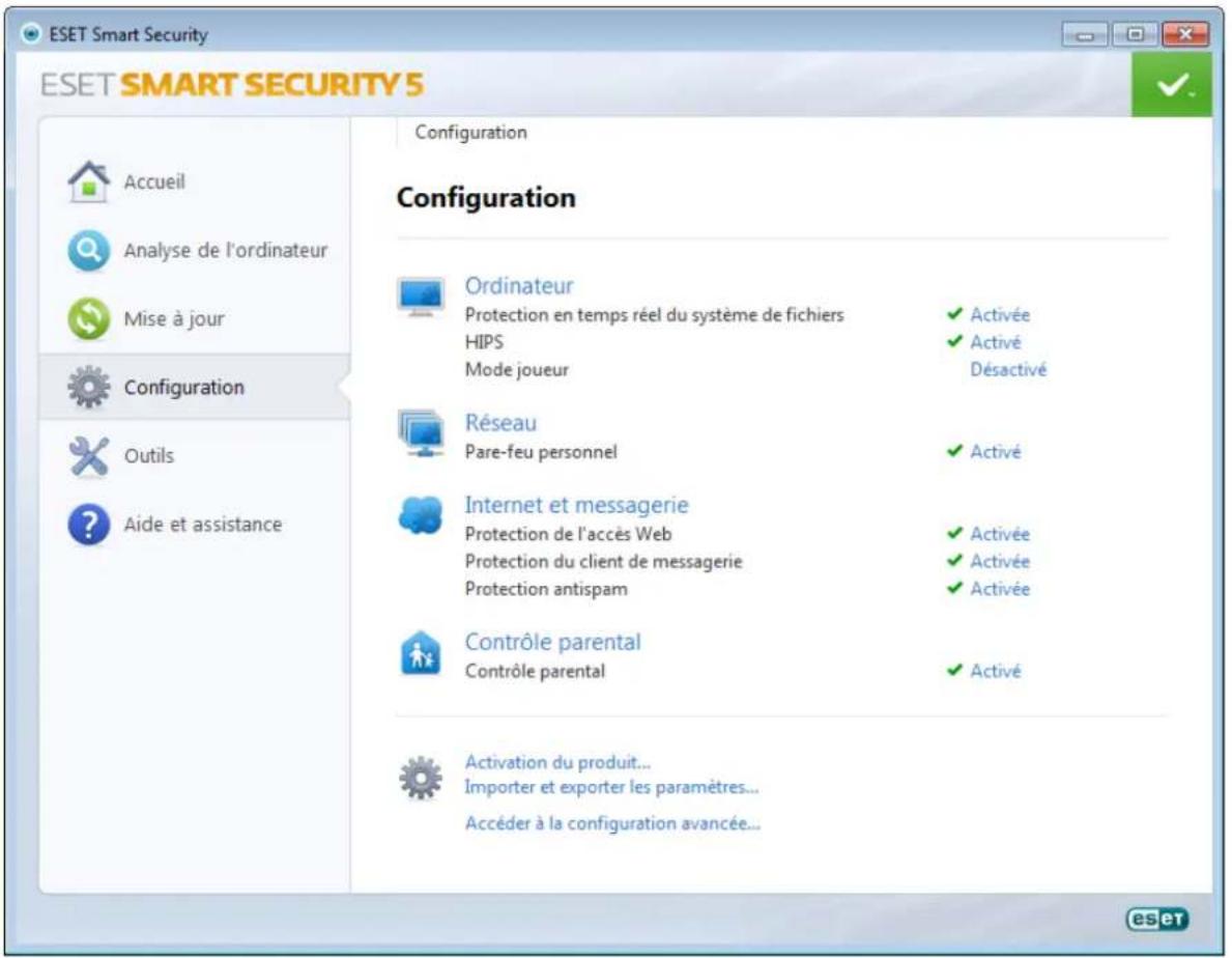 ESET Smart Security 5 - Utiliser ESET Smart Security - 1