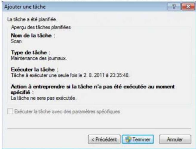 ESET Smart Security 5 - Ajout d'une nouvelle tâche - 3
