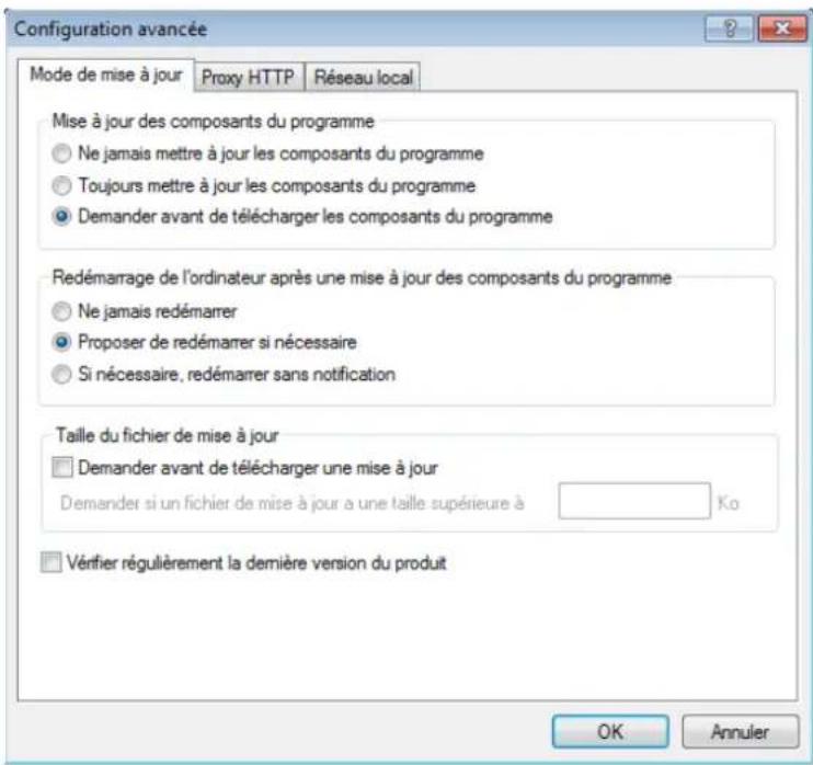 ESET Smart Security 5 - Mode de mise à jour - 1
