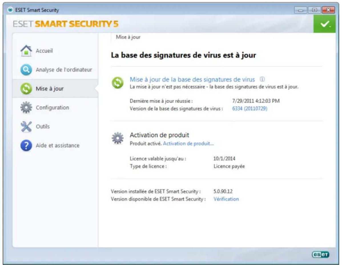 ESET Smart Security 5 - Mise à jour du programme - 1