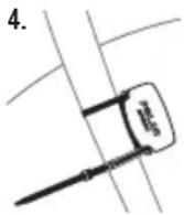 POLAR CS300 - Installer le capteur de vitesse - 4