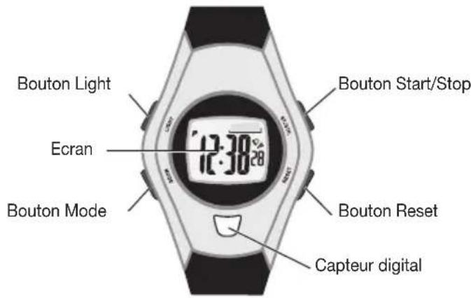 BEURER PM 16 - Description de la montre - 2