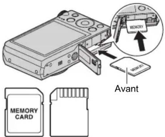 CASIO Exilim EXZR300 - Insérez une carte mémoire. - 1