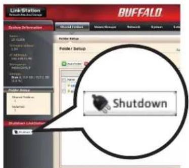 BUFFALO LinkStation Live - Depuis l'interface Web Admin de la LinkStation - 1