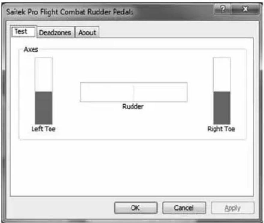SAITEK Pro Flight Combat Rudder Pedals - Comment tester et régler vôtré controleur - 1