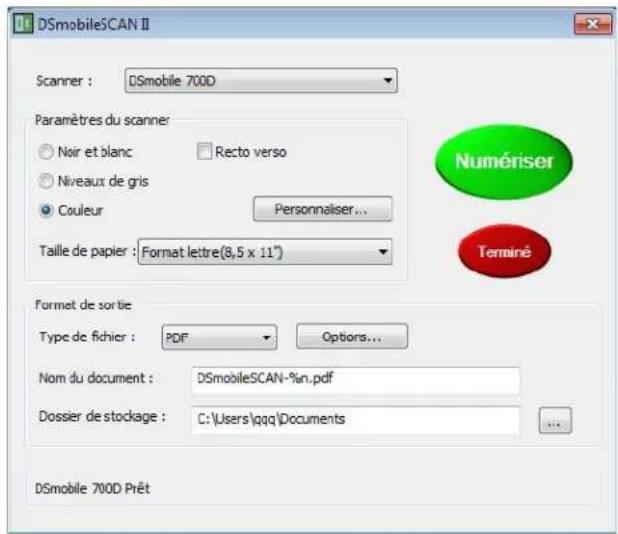 BROTHER DS700D - Utilisation de DSmobileSCAN II par défaut - 1
