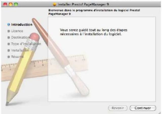BROTHER DS700D - Installation de PageManager® 9 (pour Mac OS® X v10.4, v10.5, v10.6 et v10.7) - 1
