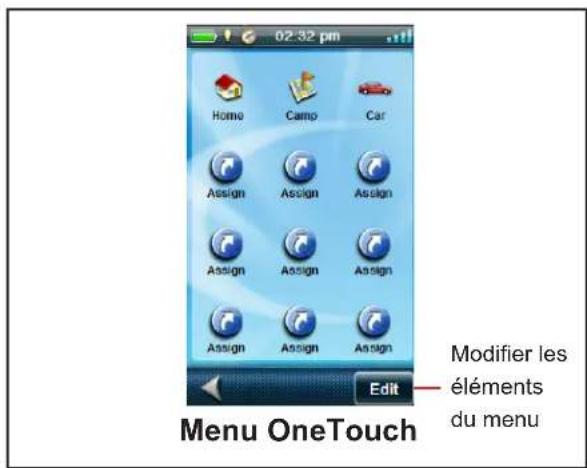 MAGELLAN eXplorist 710 - Accéder au menu OneTouch - 1