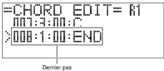 CASIO Privia PX350M - ■Pour éditer la progression d'accords - 4