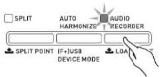 CASIO Privia PX350M - Appuyez sur le bouton 38 (AUDIO - 1