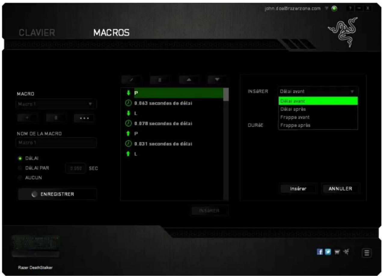 RAZER DeathStalker - ONGLET MACROS - 5