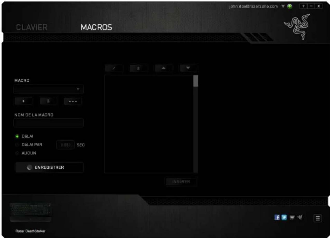 RAZER DeathStalker - ONGLET MACROS - 3