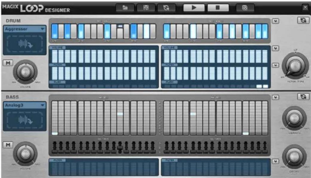 MAGIX Music Maker 2013 - Loop Designer : vue d'ensemble - 1