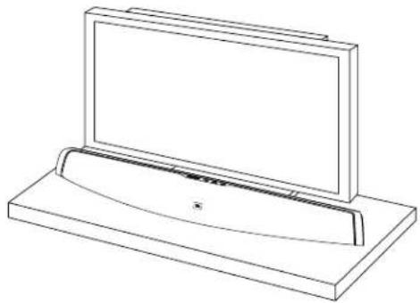 JBL CINEMA SB100 - INSTALLATION DE LA BARRE DE SON SUR UNE TABLE - 1