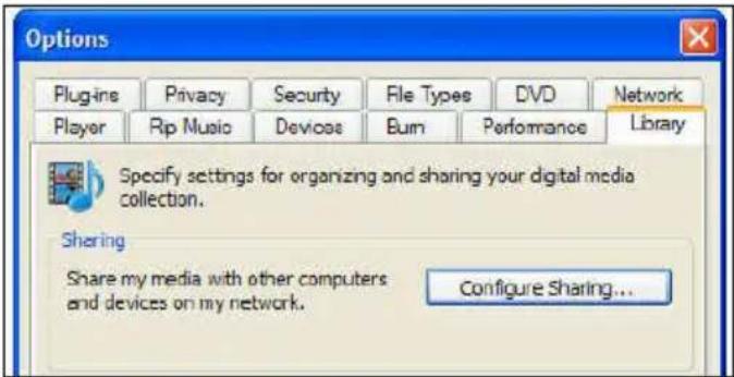 Eminent EM7380 - Configuration de Windows media player 11 comme serveur UPnP (Windows XP et Vista) - 1