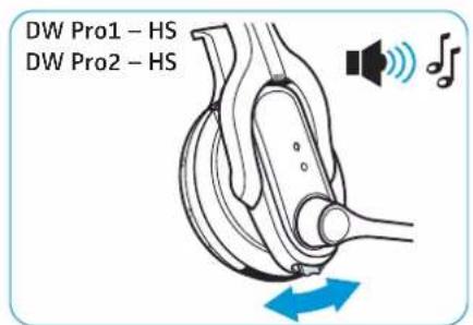 SENNHEISER DW Pro 2 - Régler le volume de la restitution sonore - 2