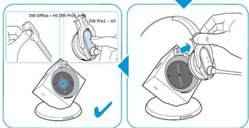 SENNHEISER DW Pro 2 - Appairer le casque-micro MAITRE avec la station de base - 2