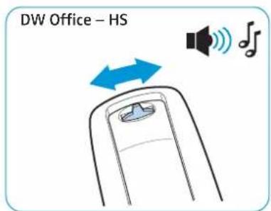 SENNHEISER DW Pro 2 - Régler le volume de la restitution sonore - 1