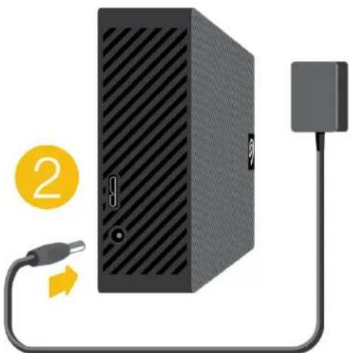 SEAGATE Expansion Desktop - Branchement de l'alimentation - 2