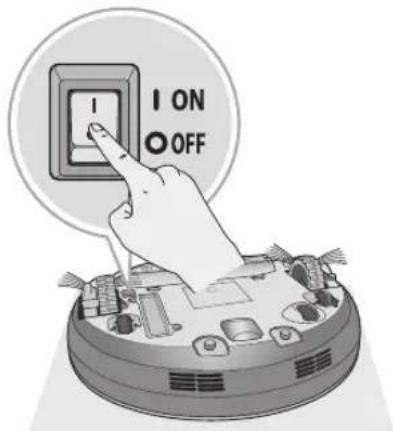 LG HomBot vc - Mise sous tension par l'interrupteur - 1