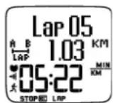 POLAR RS400sd - Prendre un temps intermédiaire - 2