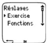 POLAR RS400sd - Types d'exercices - 1
