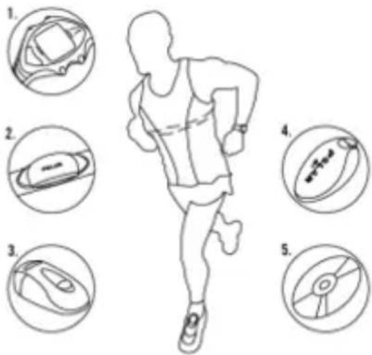 POLAR RS400sd - COMPOSANTS DU CARDIO RUNNING - 1