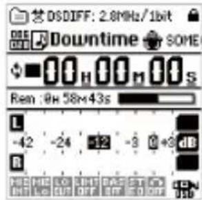 KORG MR2 - メニeer・リスト(MENU)画面 - 1