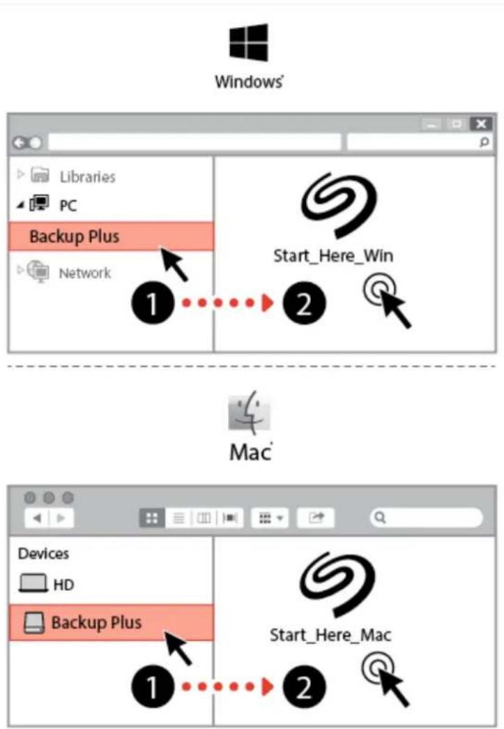 SEAGATE Backup Plus Portable - Start here - 1