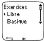 POLAR RS800CX - Types d'exercices - 2