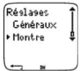 POLAR RS800CX - Réglages de la montre - 1