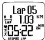 POLAR RS800CX - Enregistrer un temps intermédiaire - 2