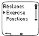 POLAR RS800CX - Types d'exercices - 1