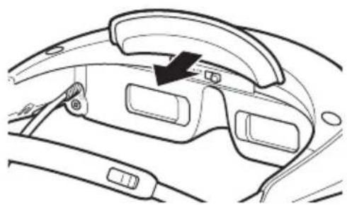 SONY HMZT2 - ① Réglage de l'appui frontal - 1
