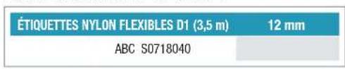 DYMO LabelWriter 450 Duo - Étiquettes nylon flexibles D1 - 1