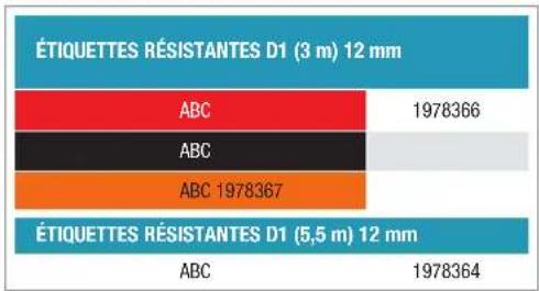 DYMO LabelWriter 450 Duo - Étiquettes vinyle résistantes D1 - 1