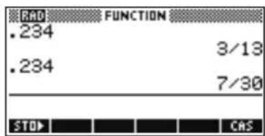 HP 39gs - Définir la précision des fractions - 2