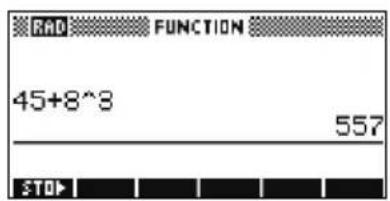 HP 39gs - Mémoriser une valeur dans une variable - 2