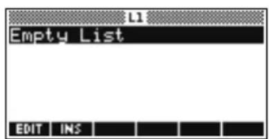 HP 39gs - Creation de listedes - 2
