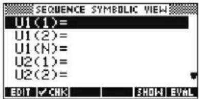 HP 39gs - Ouvrir l'aplet Sequence - 1