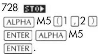 HP 39gs - Modification d'un élément - 1