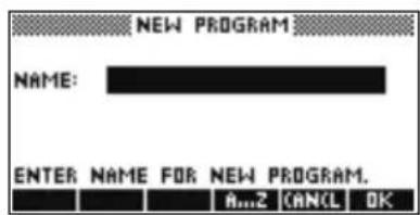 HP 39gs - Creation d'un programme - 1
