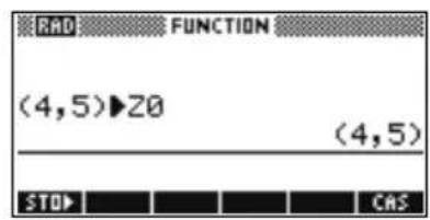 HP 39gs - Mémorisation de nombres complexes - 2