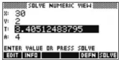 HP 39gs - Approximation par un graphique - 9