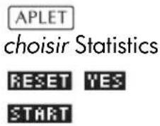 HP 39gs - Ouvrir l'aplet Statistics - 1